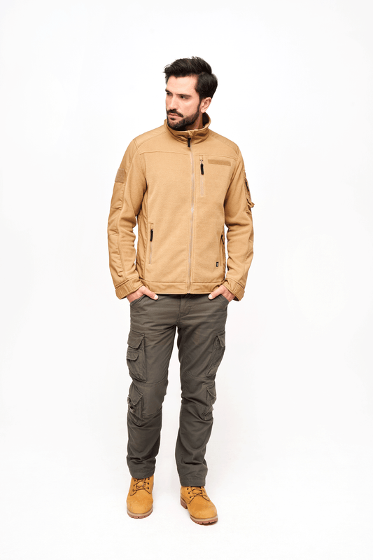 BRANDIT Fleece Ripstop Jacket Camel