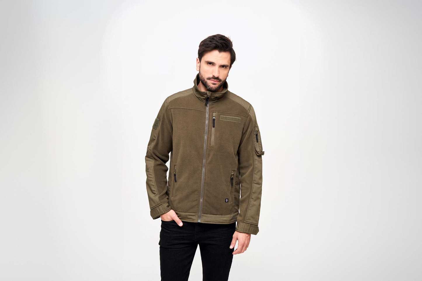BRANDIT Fleece Ripstop Jacket Olive
