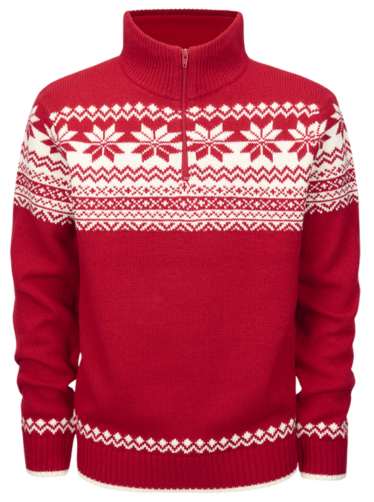 BRANDIT Norvegian Pullover Troyer Rot