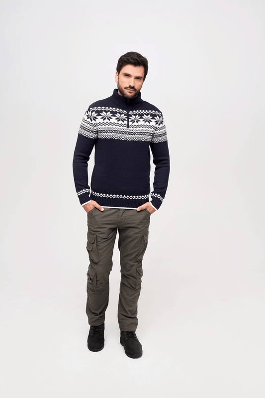 BRANDIT Norvegian Pullover Troyer Navy