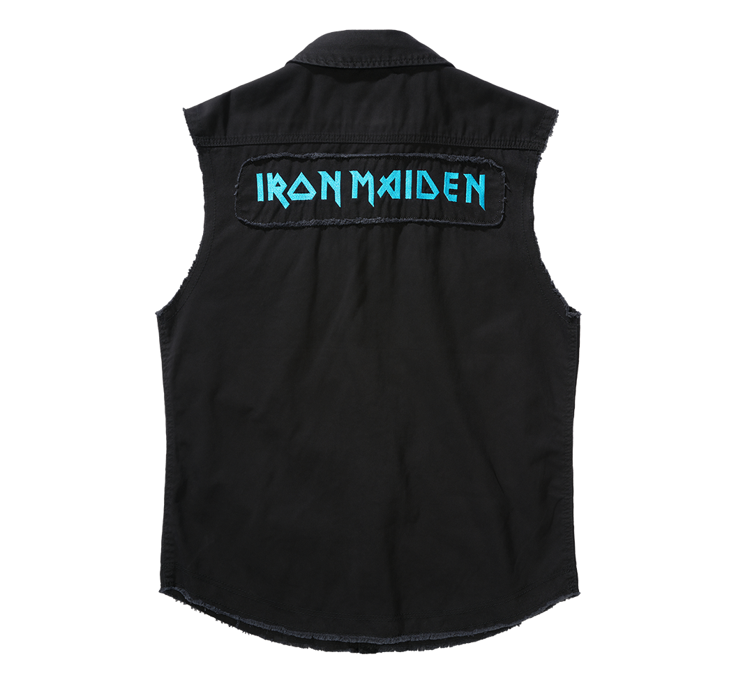 Iron Maiden Vintage Shirt Gilet Sleeveless Fotd Schwarz