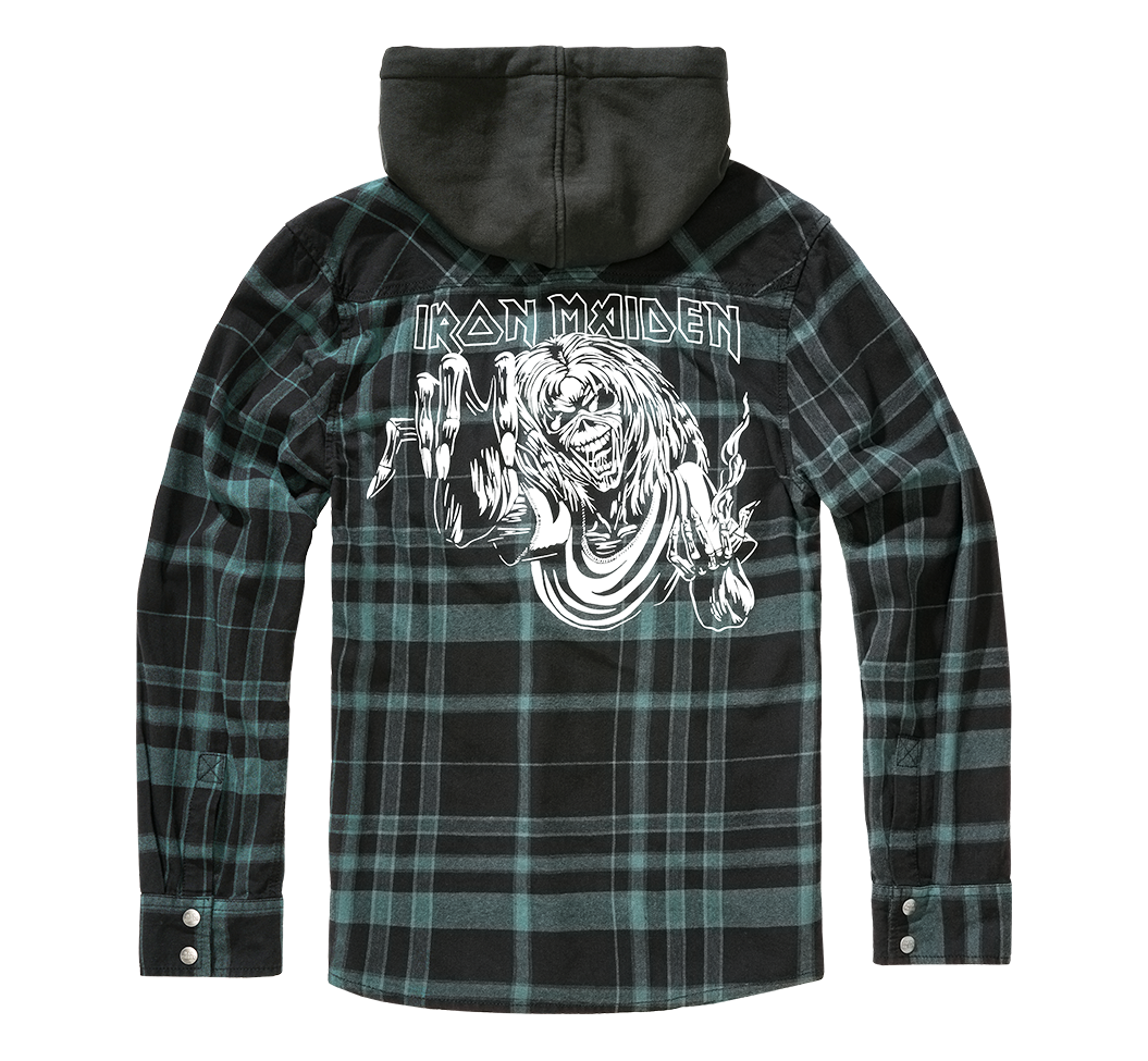 Brandit Iron Maiden Checkshirt Sweathood Eddy