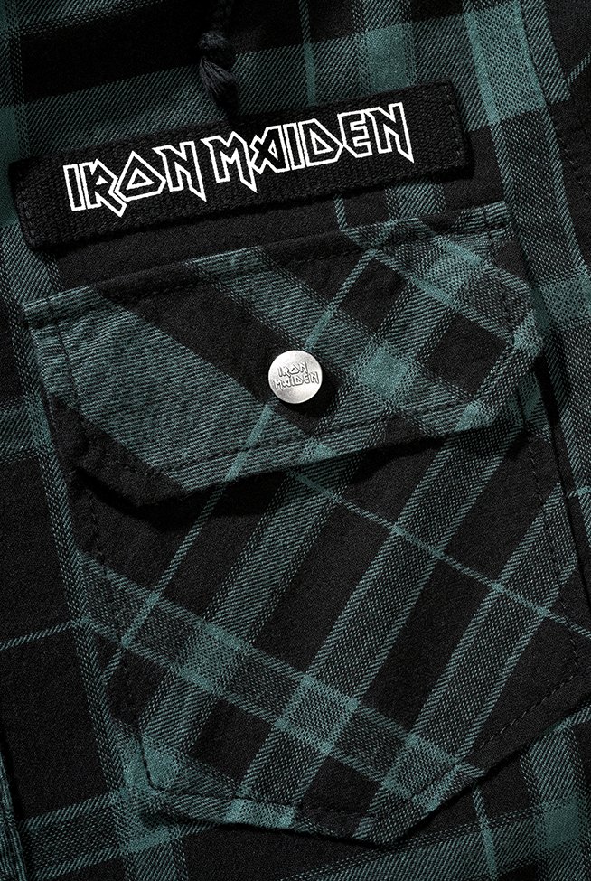 Brandit Iron Maiden Checkshirt Sweathood Eddy