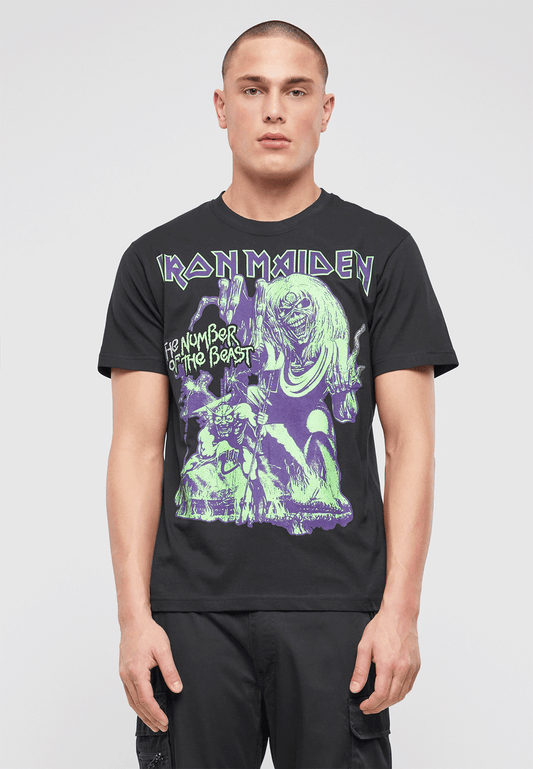 Brandit Iron Maiden T-Shirt  Number Of The Beast I Schwarz