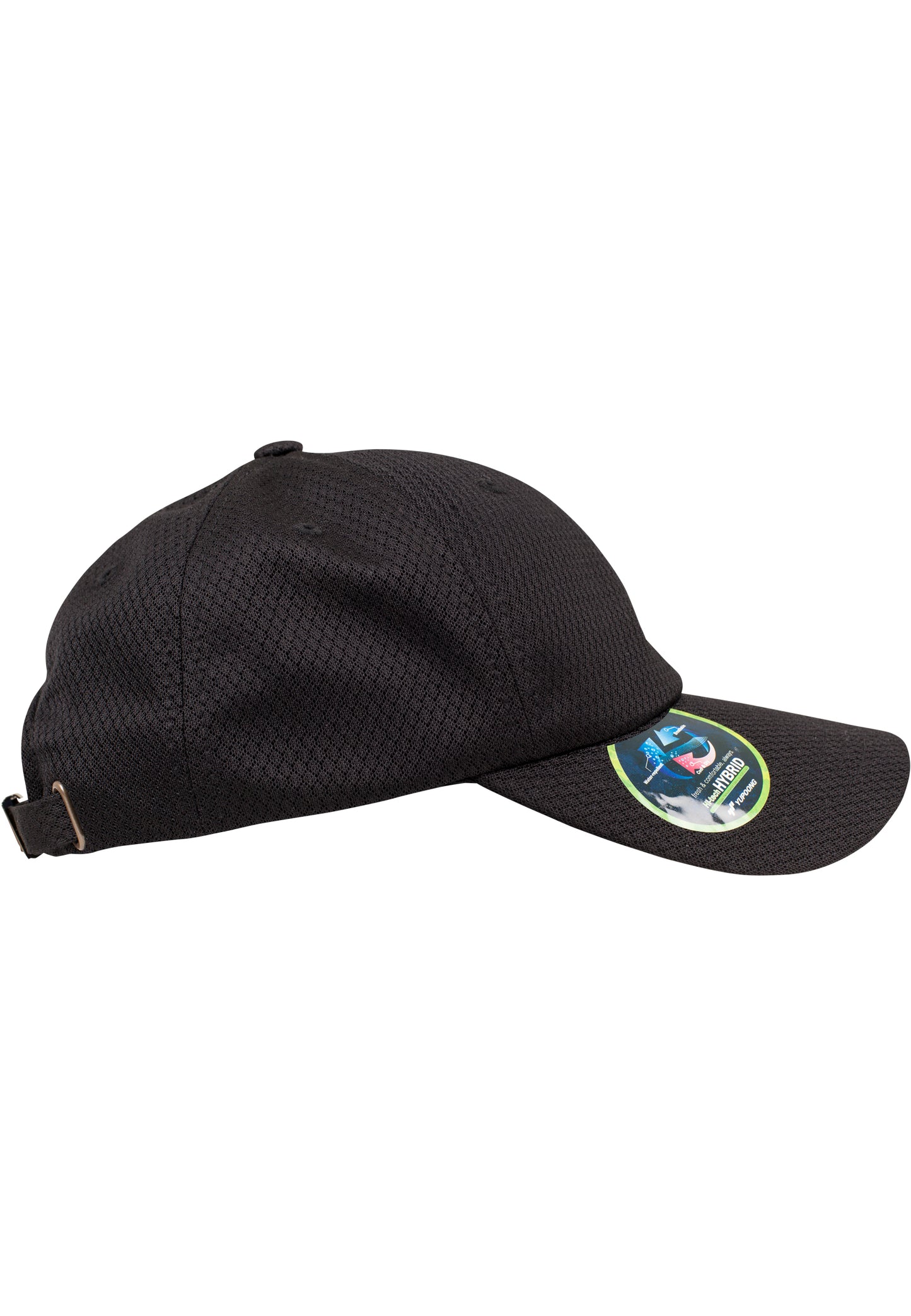 Schwarze Flexfit Dad Cap mit feiner Wabenstruktur
