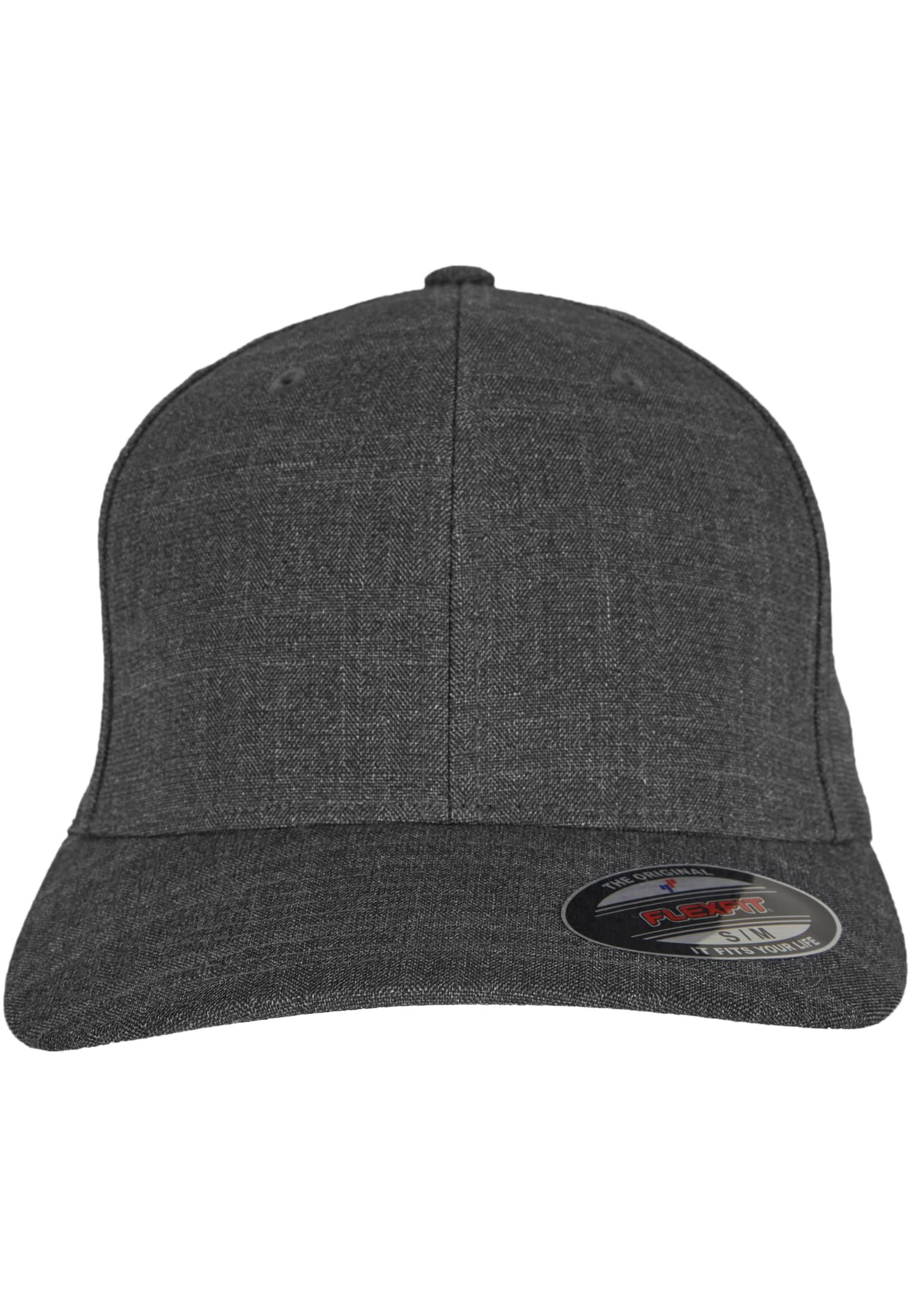 Flexfit Fine Melange Cap in Charcoal – anthrazit-melierte Streetwear Kappe für Sport und Freizeit.