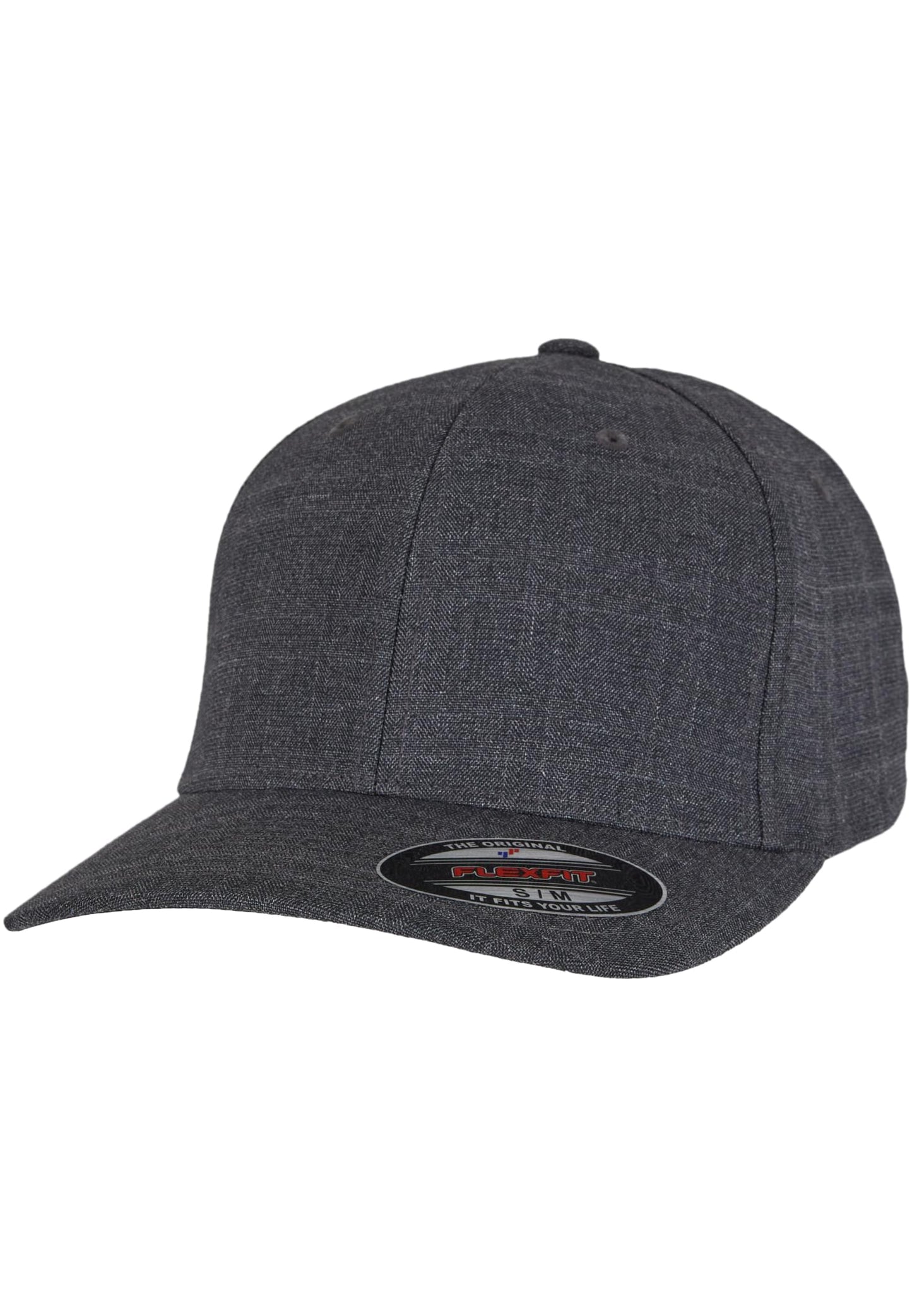 Flexfit Fine Melange Cap in Charcoal – anthrazit-melierte Streetwear Kappe für Sport und Freizeit.