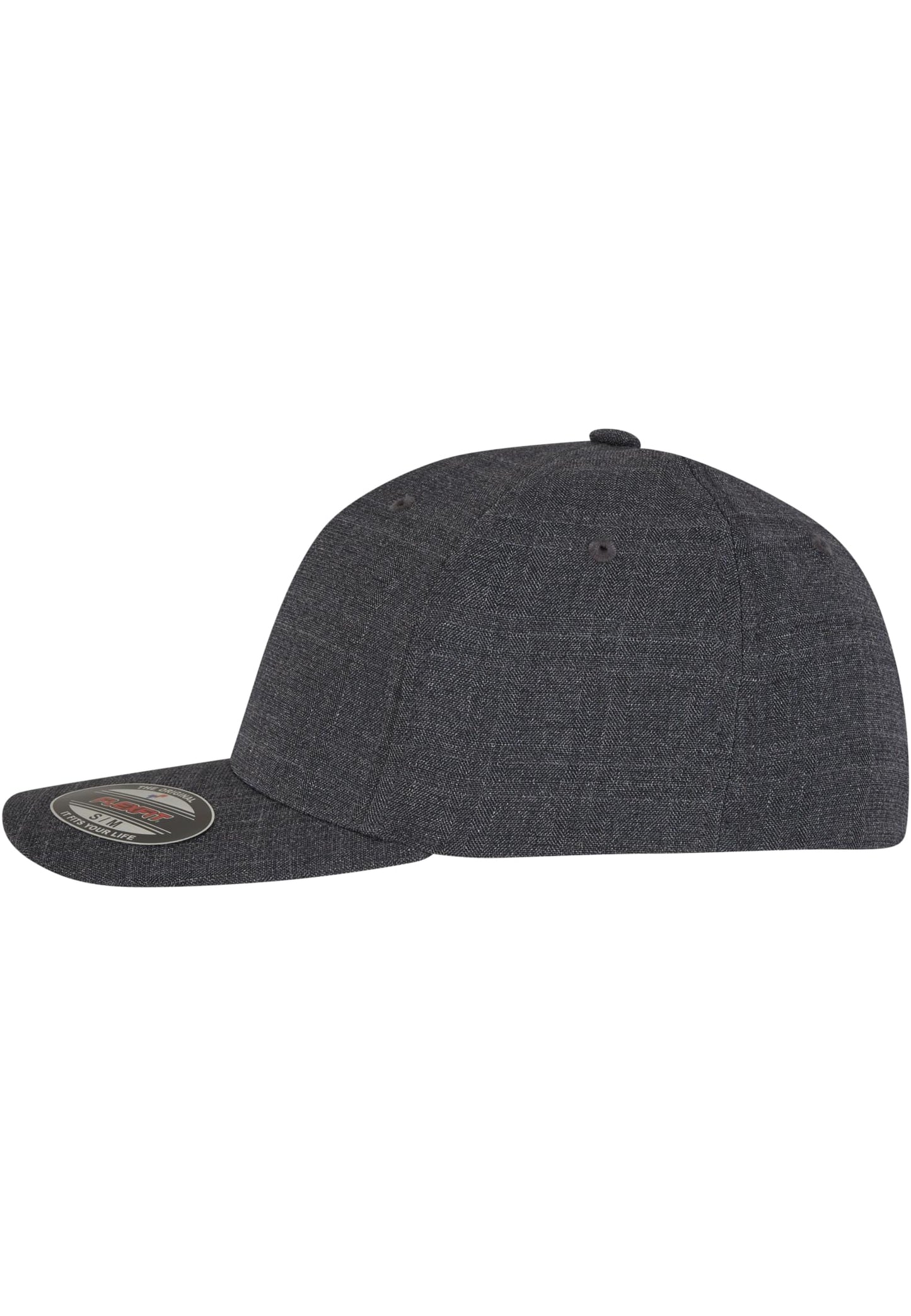 Flexfit Fine Melange Cap in Charcoal – anthrazit-melierte Streetwear Kappe für Sport und Freizeit.