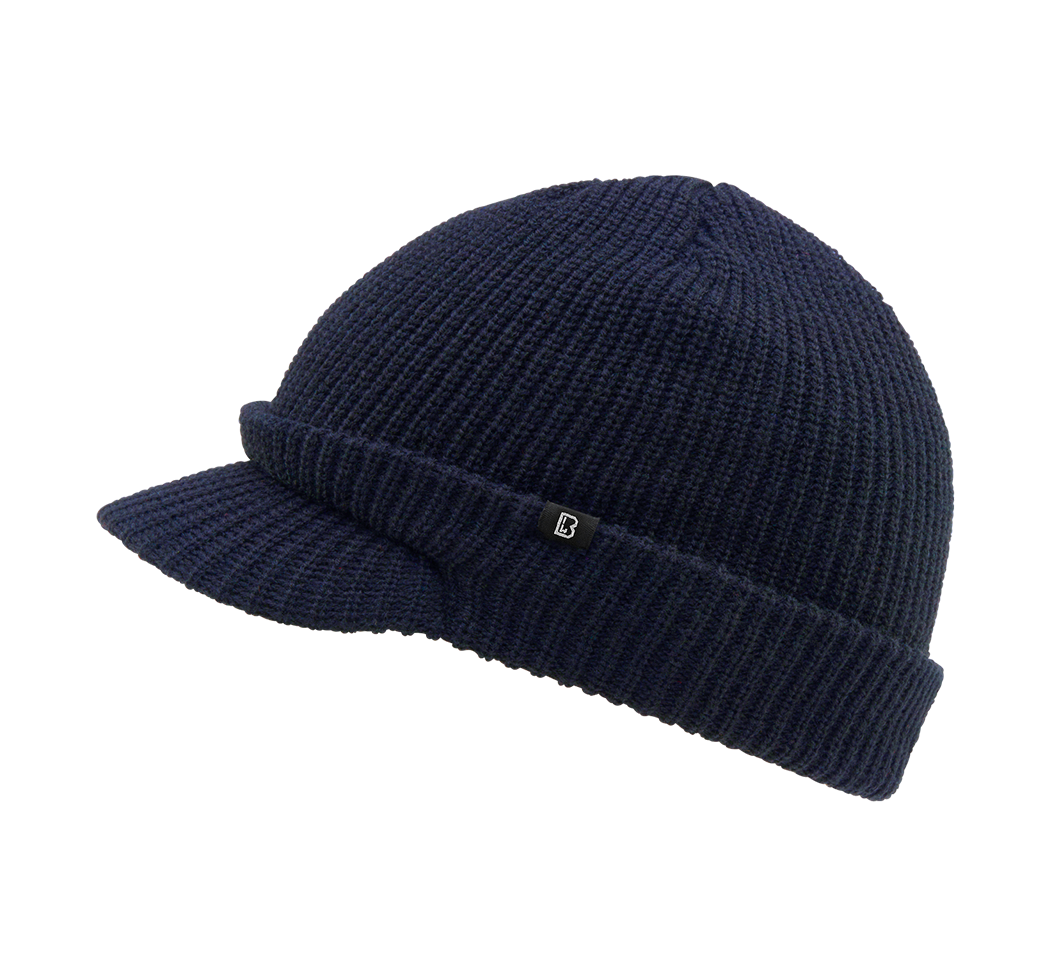 Brandit Shield Cap, navy, weich, widerstandsfähig, wärmeisolierend, schnelltrocknend, abnehmbarer Trageriemen