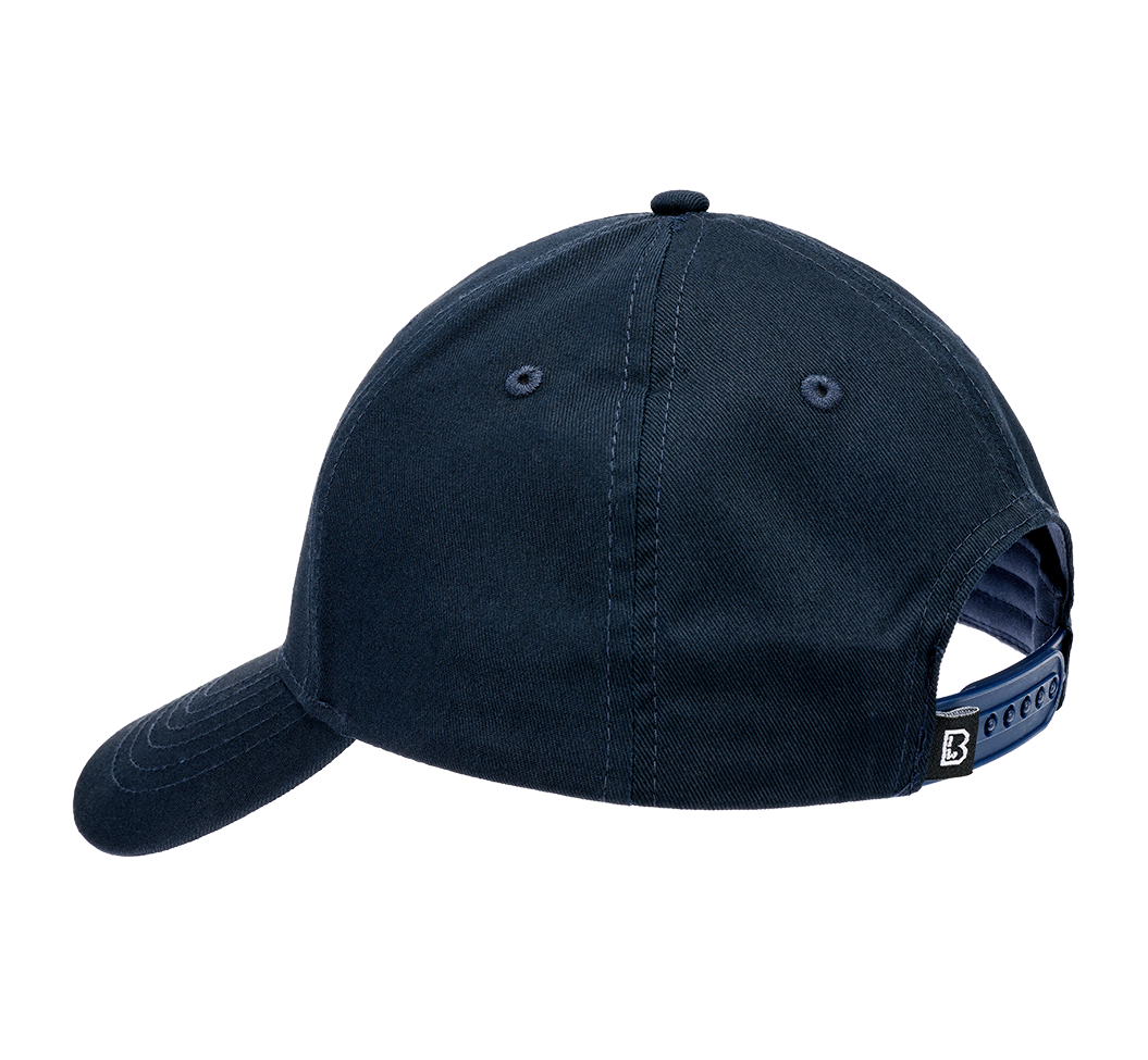 Navy Brandit Basecap, hochwertig verarbeitet, verstellbar mit Kunststoffverschluss
