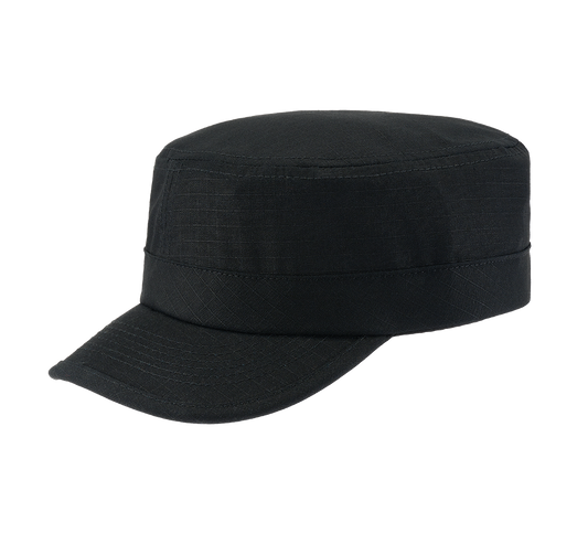 Schwarze Brandit BDU Cap aus Ripstop, atmungsaktiv mit Luftlöchern, robust und komfortabel im klassischen BDU-Stil