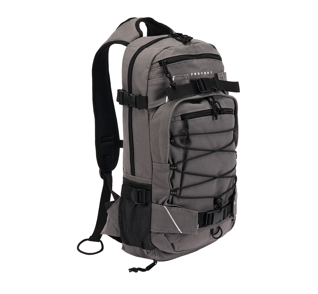 Brandit Forvert Louis Backpack Dunkelgrau (20L) – Kompakter Canvas Rucksack mit Boardcatcher & Brustgurt bei bluepalm.ch