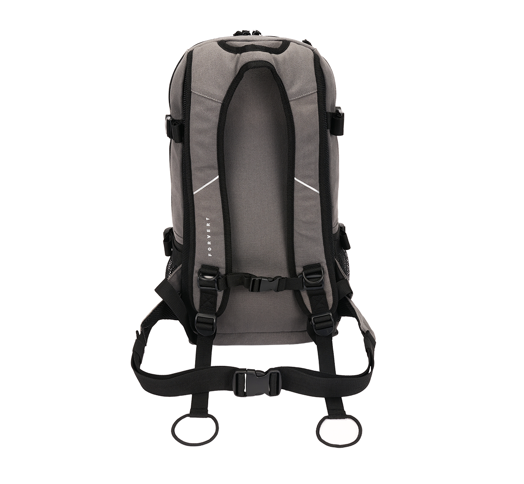 Brandit Forvert Louis Backpack Dunkelgrau (20L) – Kompakter Canvas Rucksack mit Boardcatcher & Brustgurt bei bluepalm.ch