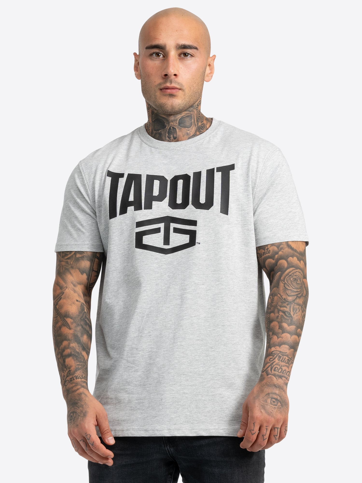 Tapout ACTIVE BASIC TEE 940001 T-Shirt Marl Grey