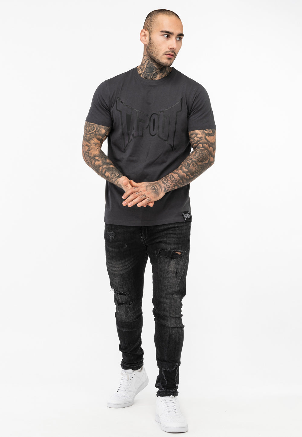 Tapout 940005 LIFESTYLE BASIC TEE Artikel 940005 T-Shirt - Anthracite