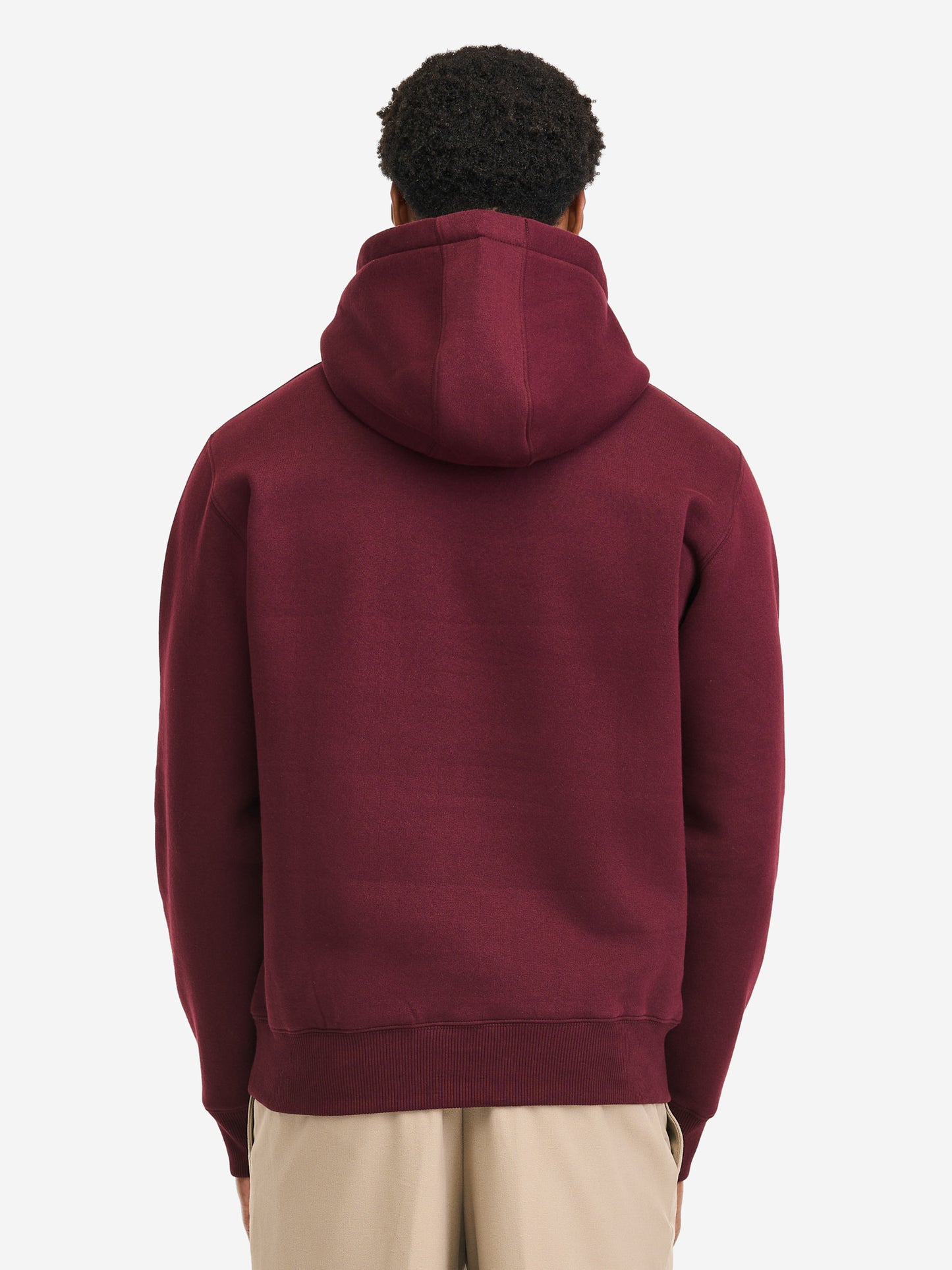 Tapout Herren Hoodie oxblood mit Logo-Print und Kängurutasche