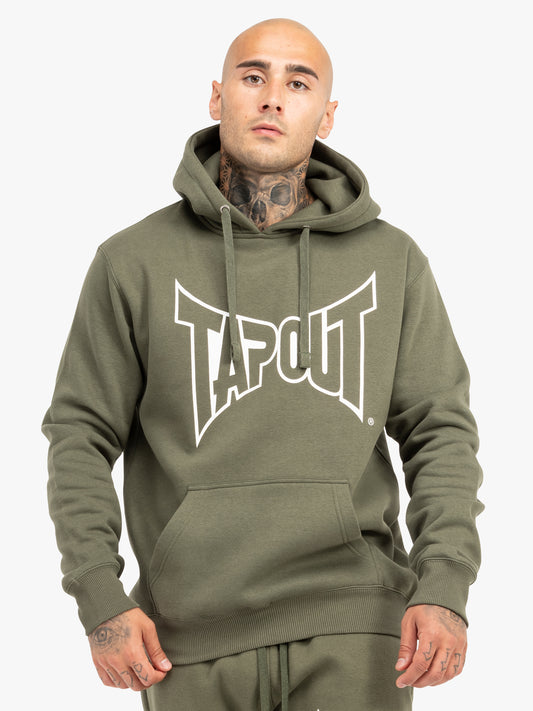 Tapout LIFESTYLE BASIC HOODIE 940006 Kapuzensweatshirt - Olive