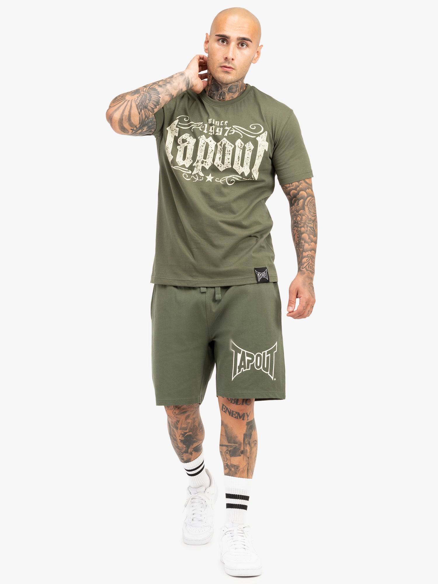 Tapout LIFESTYLE BASIC SHORTS 940007 Shorts - Olive