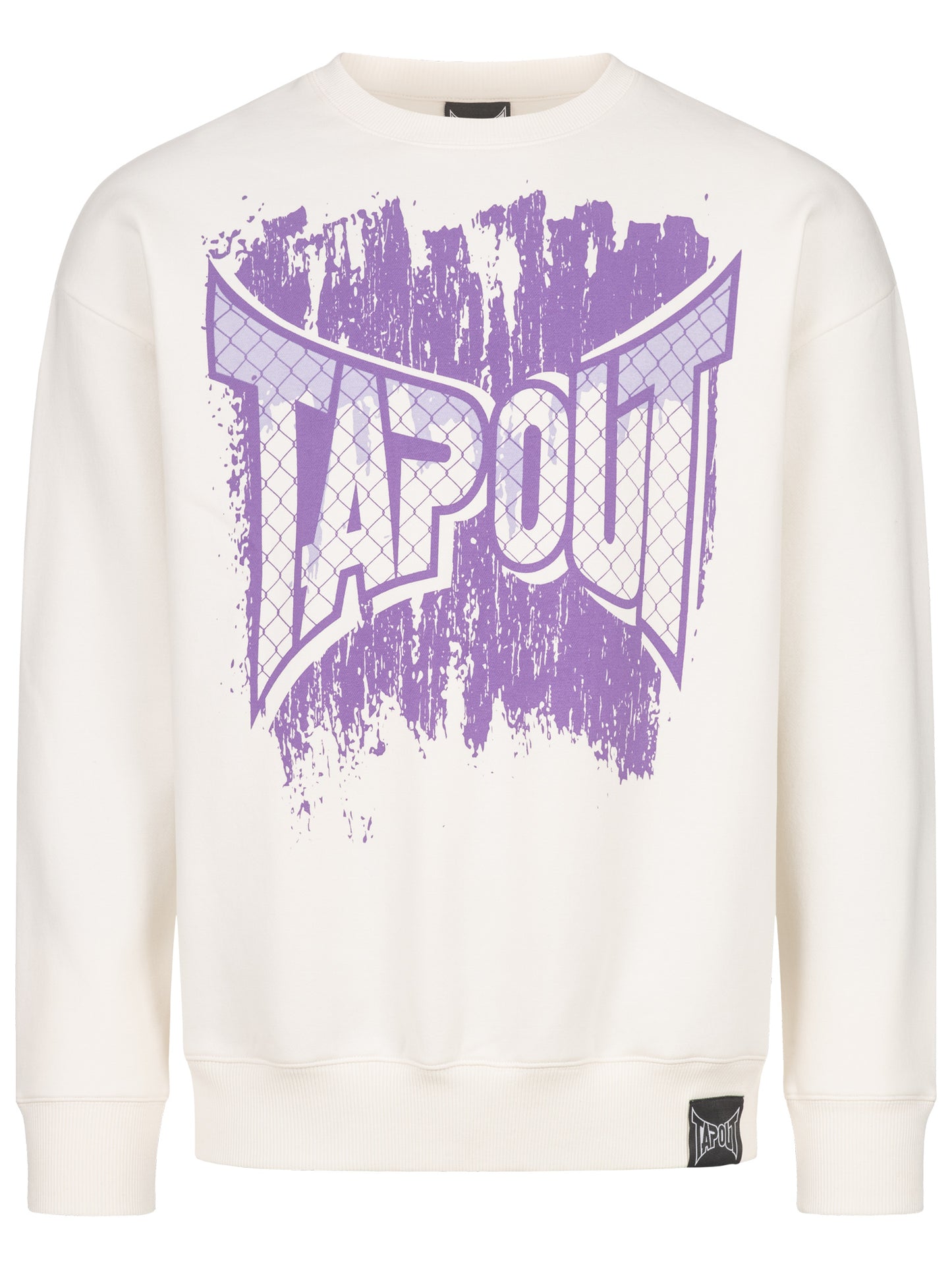 Tapout Herren Kapuzensweatshirt weiss normale Passform mit Logo