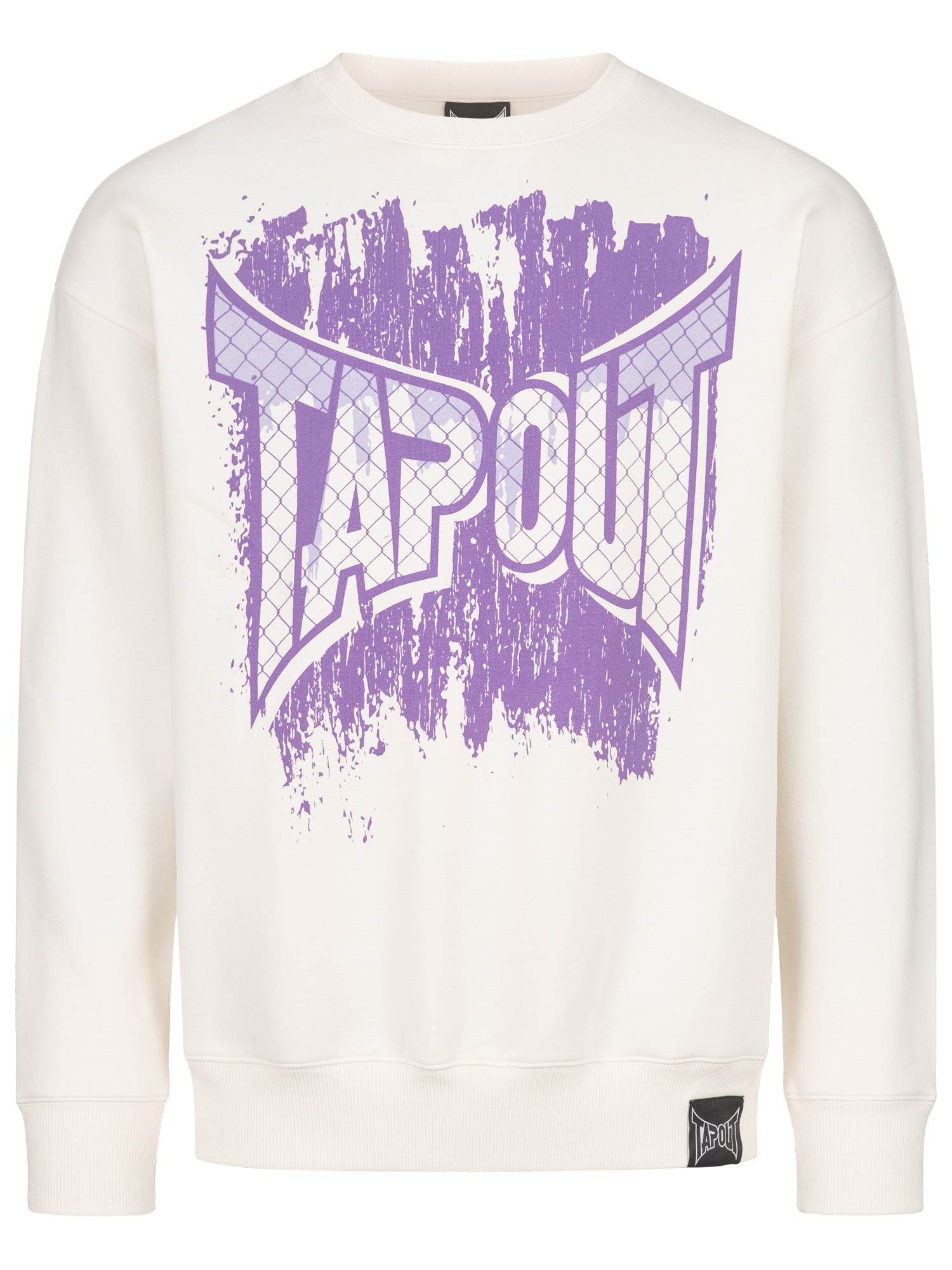 Tapout Herren Kapuzensweatshirt weiss normale Passform mit Logo