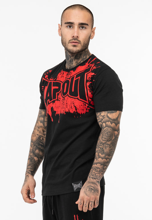 Tapout 940020 Splashed T-Shirt Schwarz