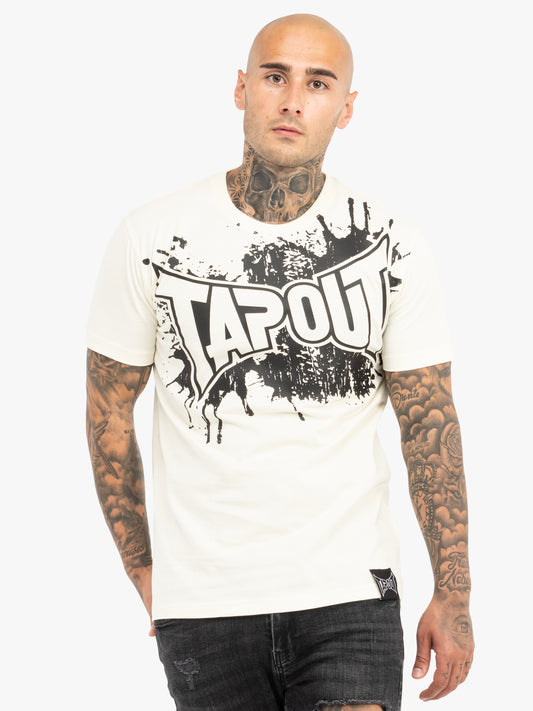 Tapout 940020 Splashed T-Shirt Ecru