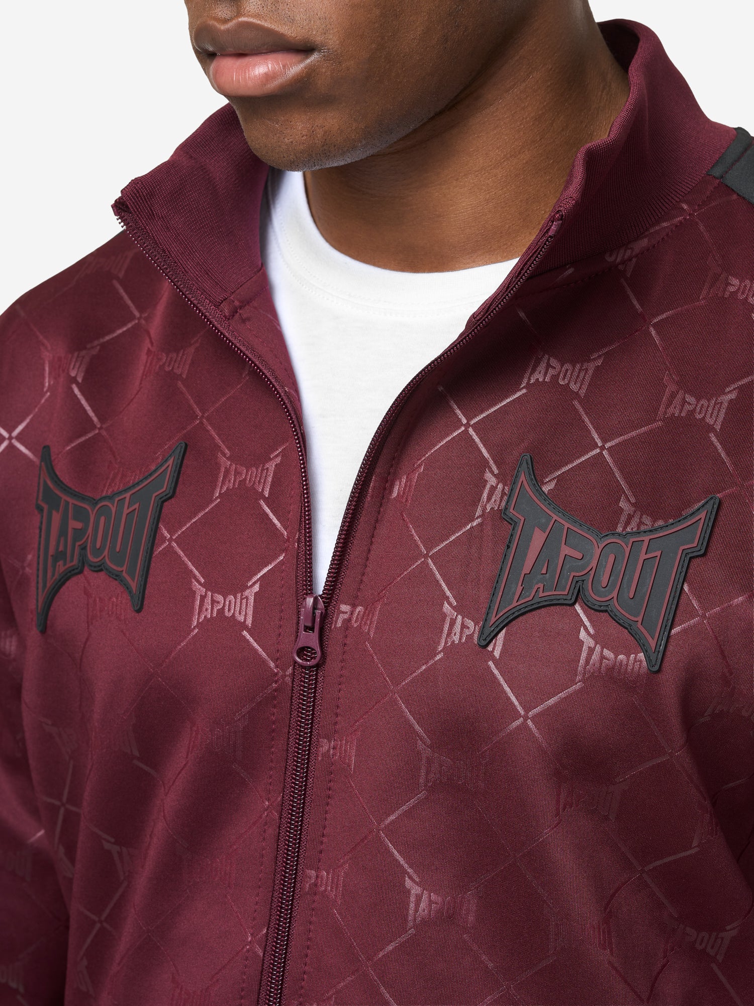 Tapout Herren Jogginganzug Oxblood in normaler Passform