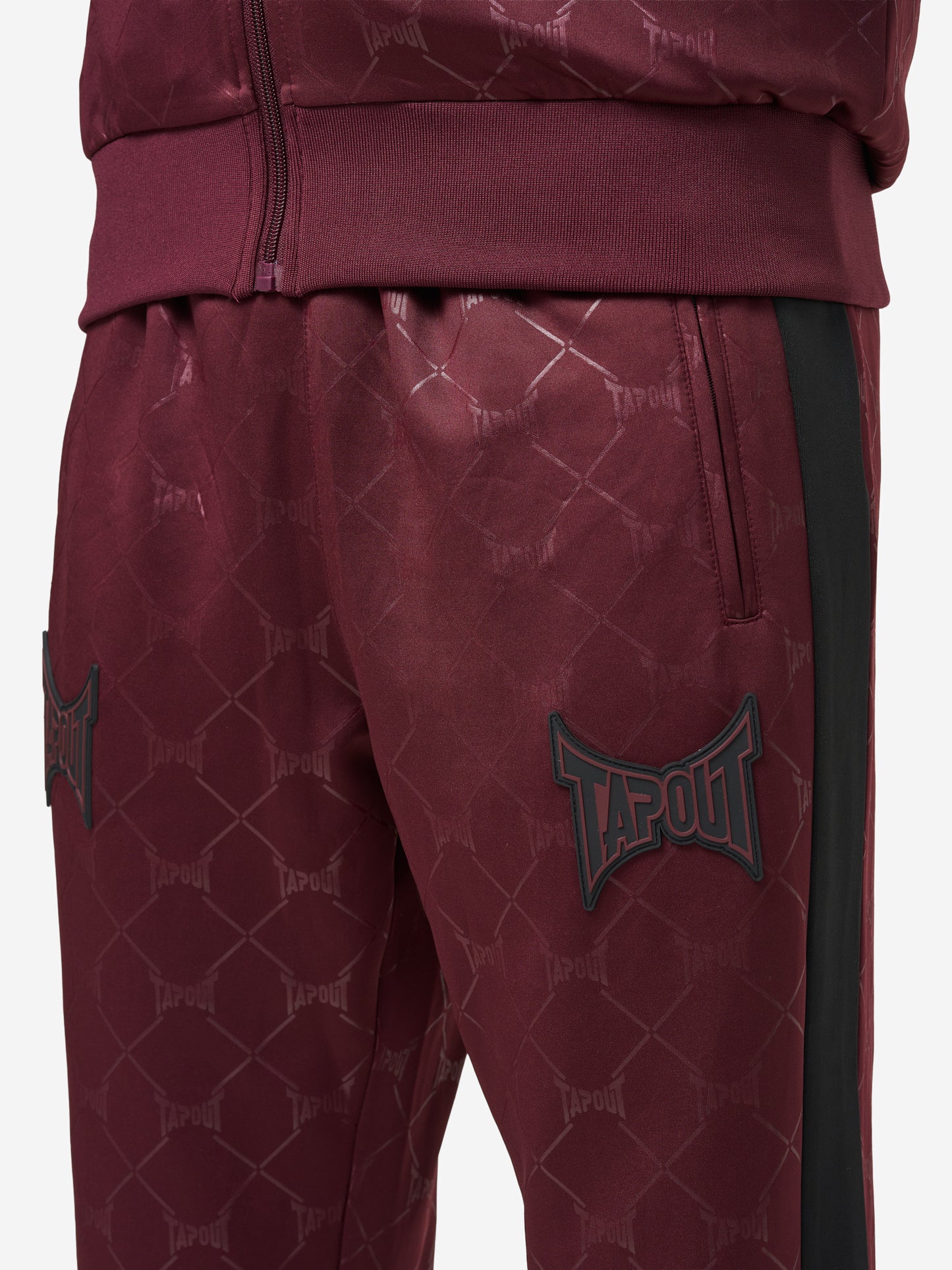 Tapout Herren Jogginganzug Oxblood in normaler Passform