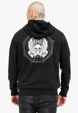 Tapout 940036 Octagon Kapuzensweatjacke Schwarz