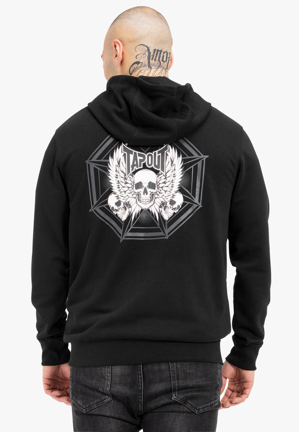 Tapout 940036 Octagon Kapuzensweatjacke Schwarz