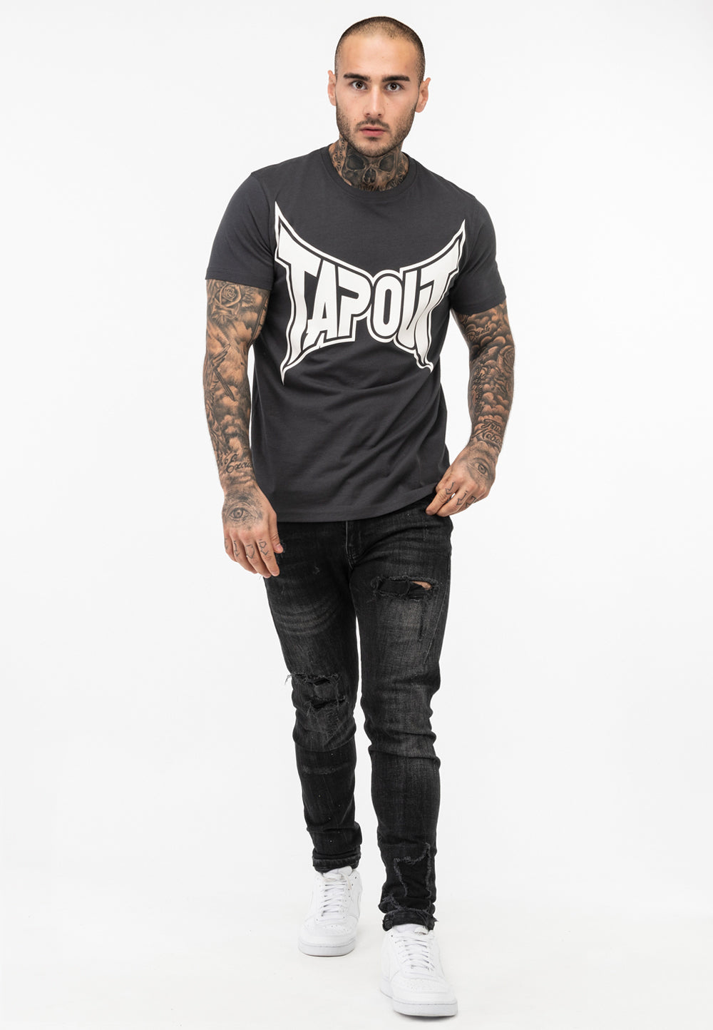 Tapout Logo TEE 940049 T-Shirt - Anthracite