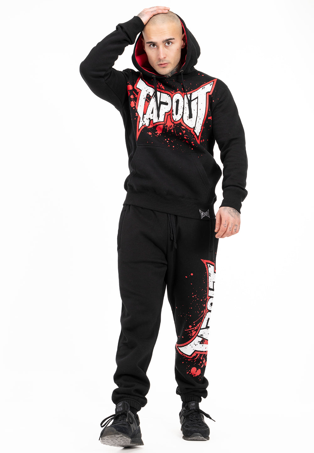 Tapout 940063 Splashing Hoodie Schwarz