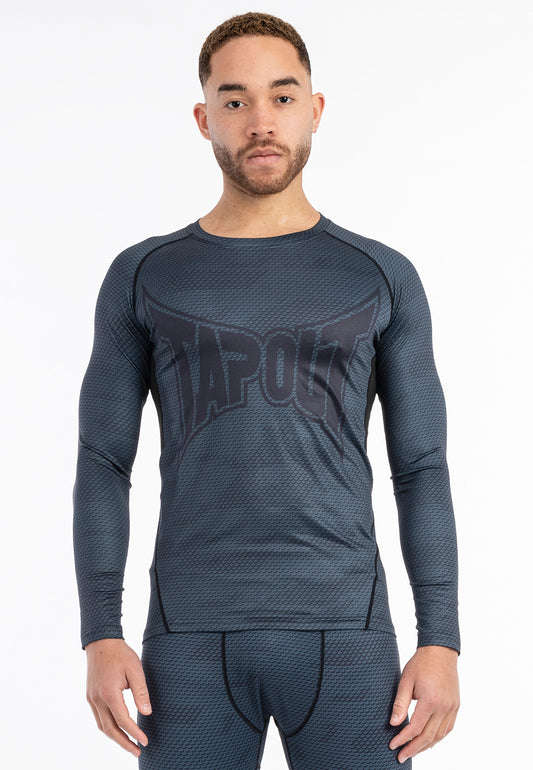 Tapout 940068 Mapleton Funktionsshirt Steel Blau