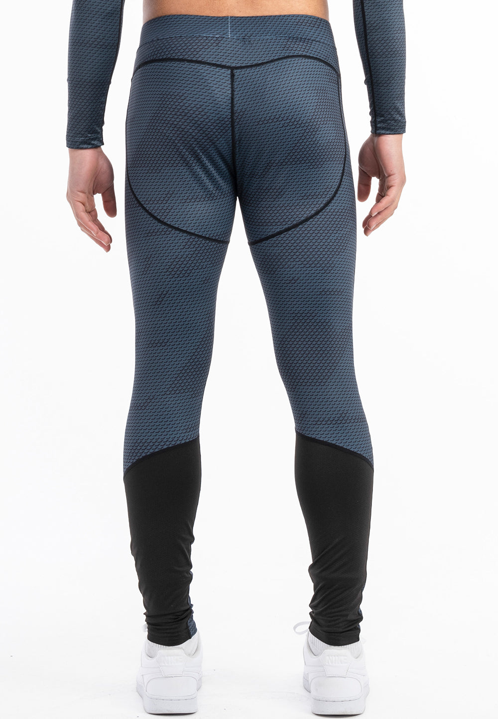 Tapout 940069 Mapleton Funktionsleggings Steel Blau