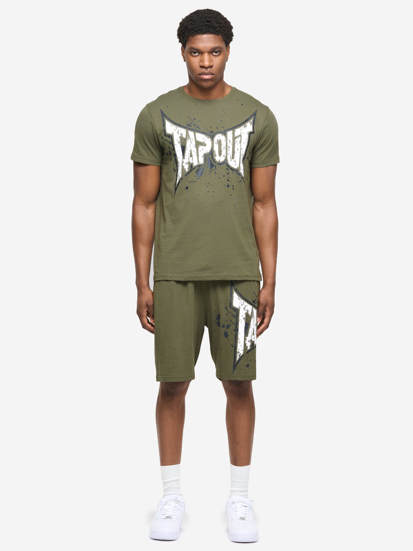 Tapout 940077 Dunlab T-Shirt & Shorts Set Olive