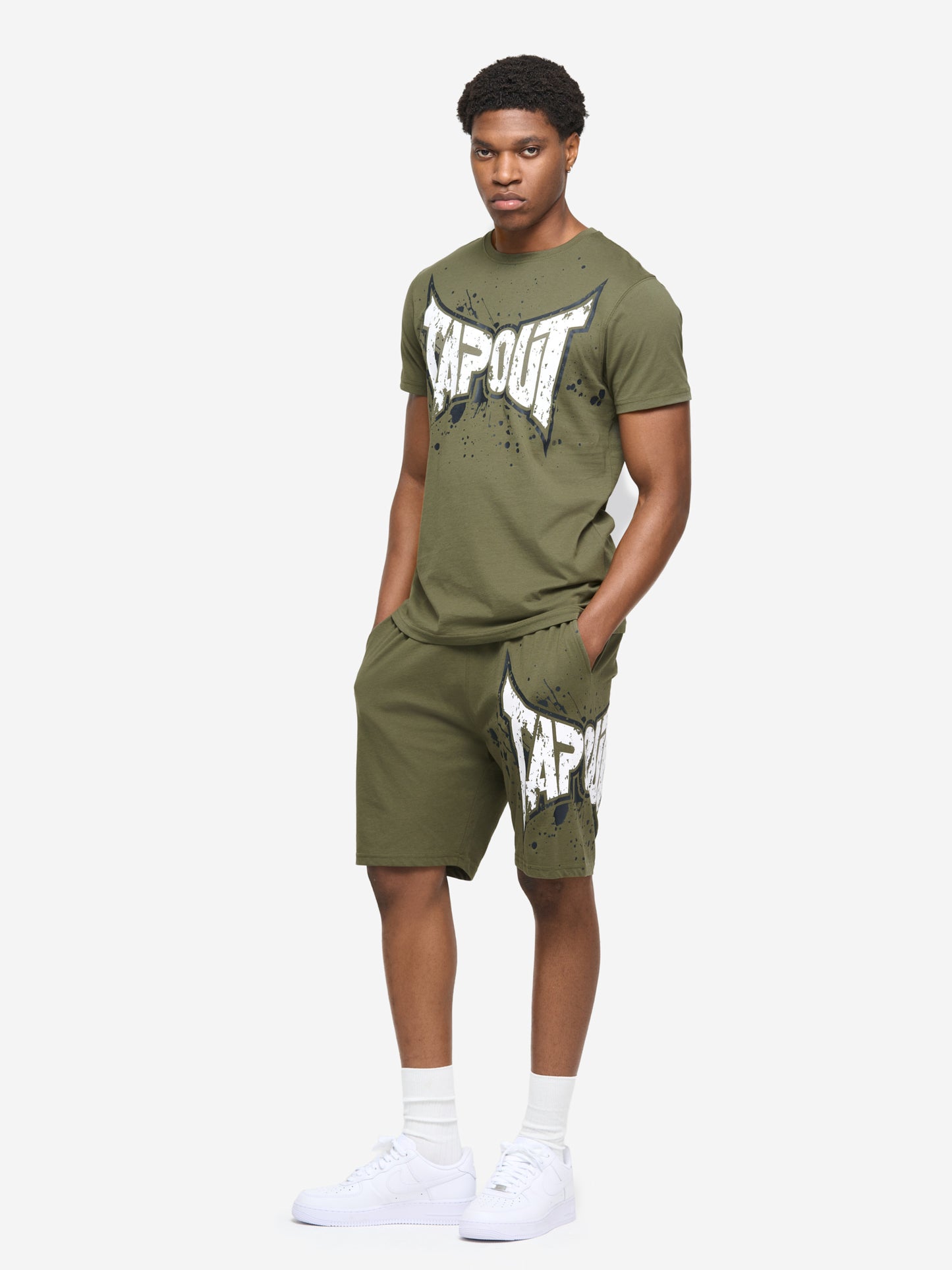 Tapout 940077 Dunlab T-Shirt & Shorts Set Olive