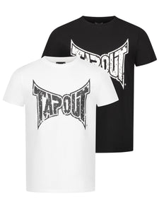 Tapout 940080 Amboyn T-Shirt Doppelpack Schwarz / Weiss