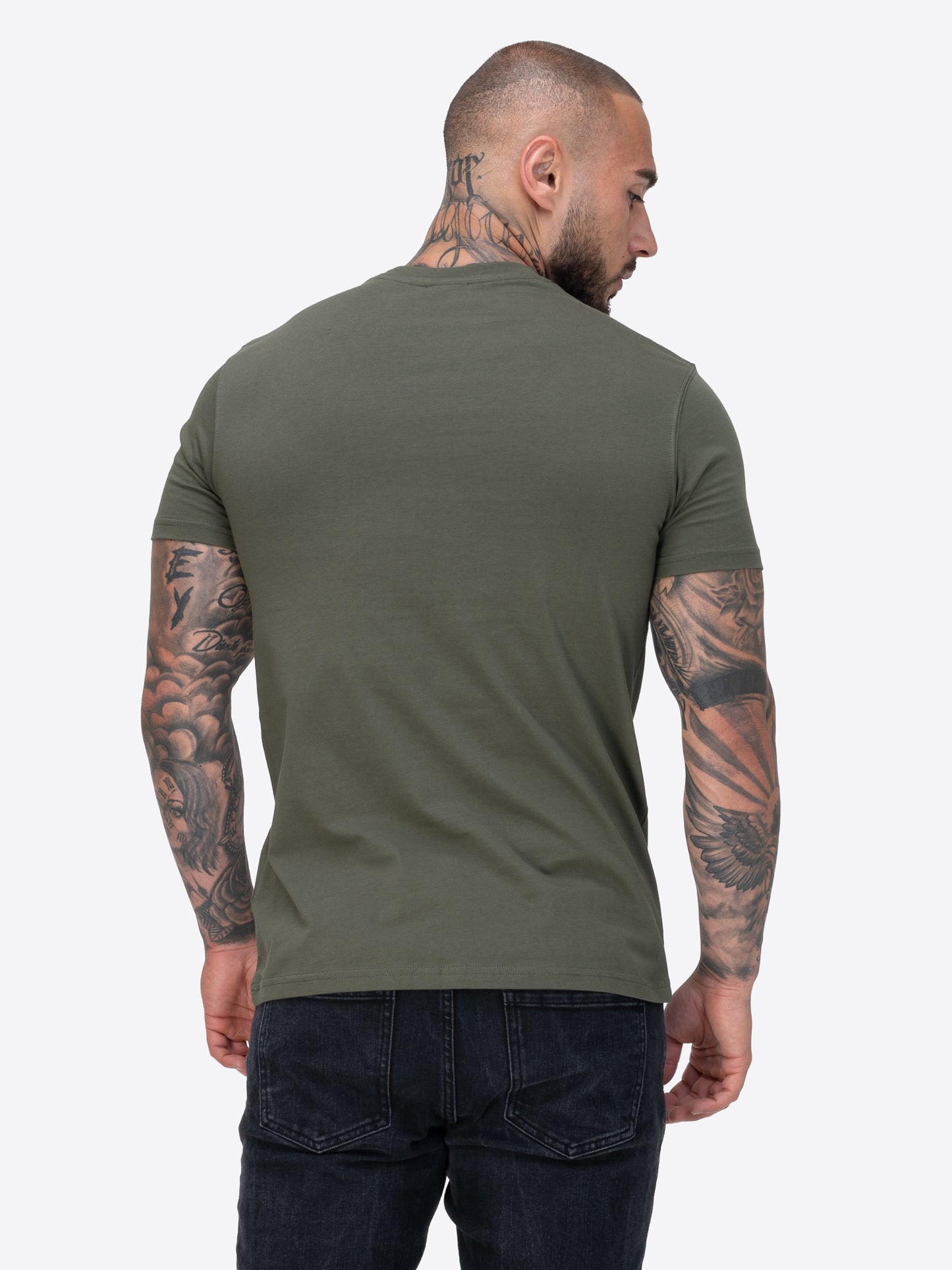 Tapout T-Shirt Doppelpack aus 100 % gekämmter Baumwolle, mit markantem Logo-Print in Cracked-Optik