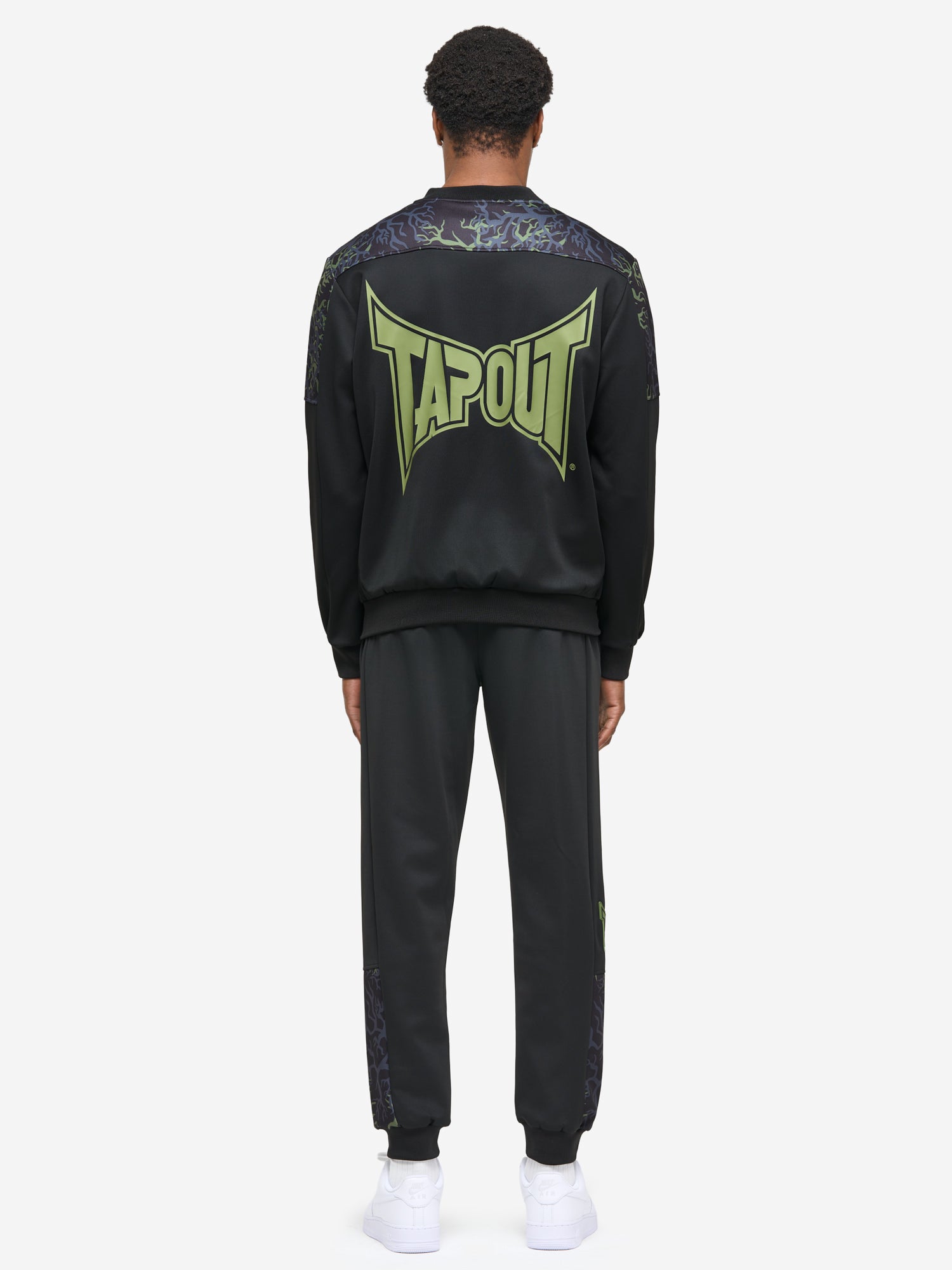 Tapout Herren Jogginganzug schwarz/grün normale Passform