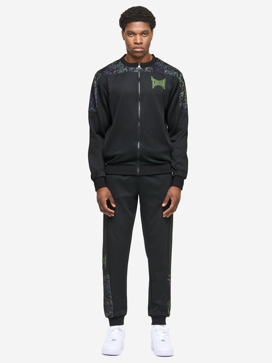 Tapout Herren Jogginganzug schwarz/grün normale Passform