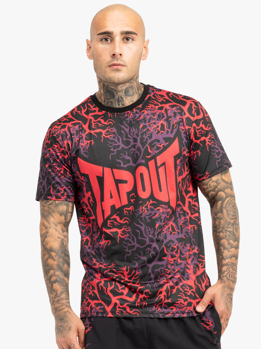 Tapout 940084 Rootstock T-Shirt Schwarz/Rot/Auber