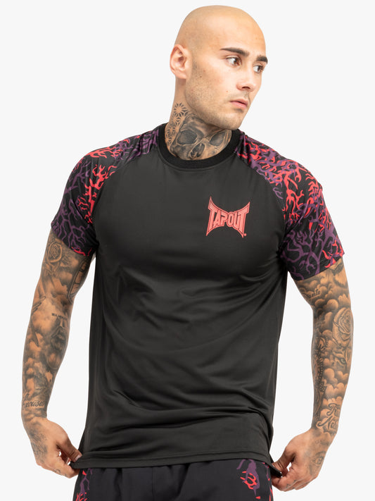 Tapout 940085 Taproot T-Shirt Schwarz/Rot/Auber