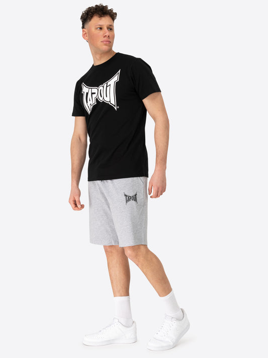 Tapout 940092 Walker T-Shirt & Shorts Set Schwarz/Marl Grey