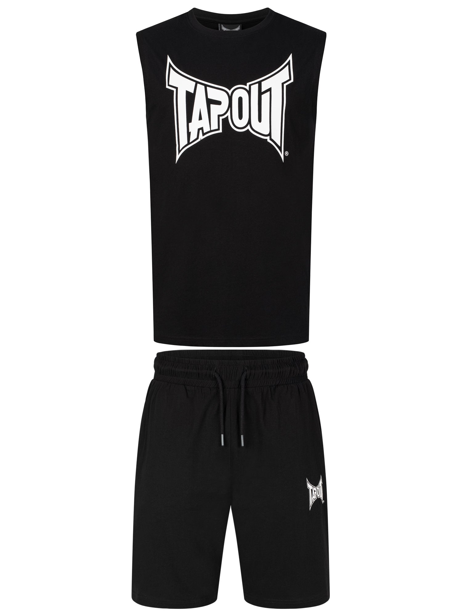 Tapout 940093 Diego T-Shirt & Shorts Set Schwarz