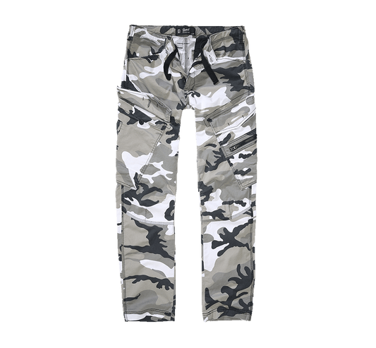 schwarz weiss camouflage Hosen Slim Fit Brandit