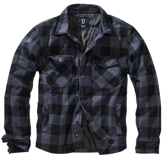 BRANDIT Lumber Jacket - schwarz grau