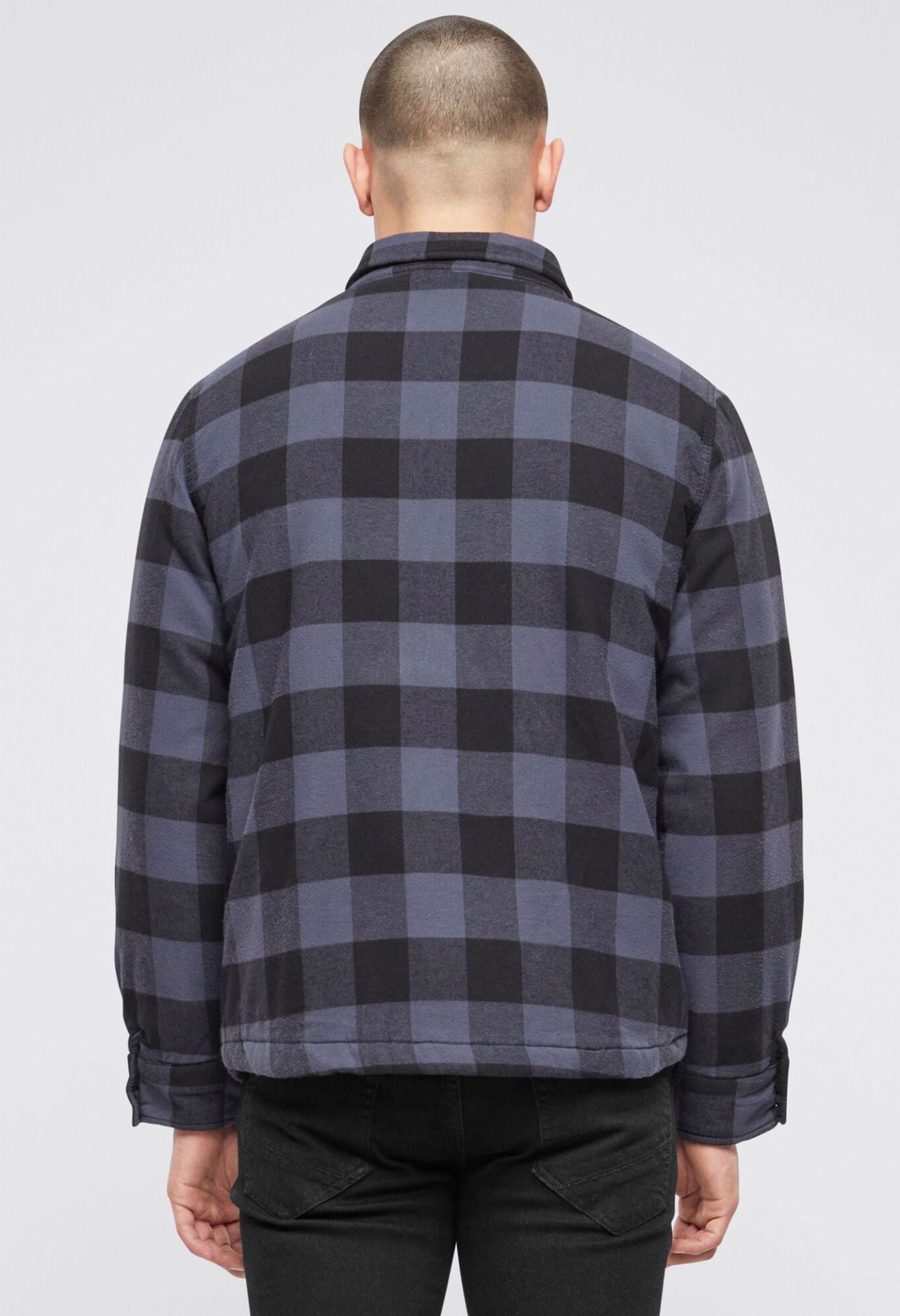 BRANDIT Lumber Jacket - Schwarz Grau