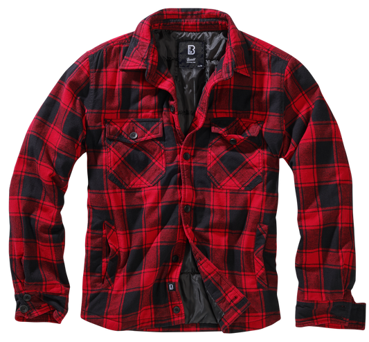 BRANDIT Lumber Jacket - rot/schwarz