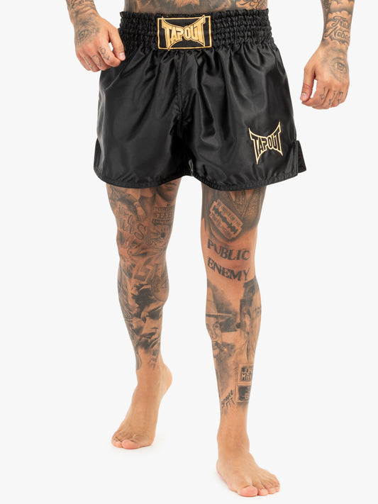 Tapout 960056 Zorrey Thai-Boxhose Schwarz/Gold