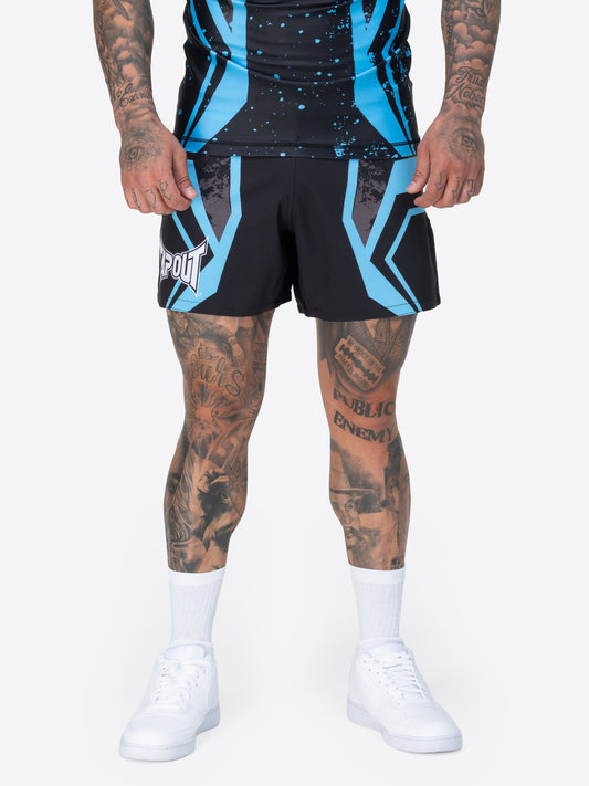 TAPOUT MMA Funktionsshorts mit farbigen Drucken, bequem für Training und Freizeit.